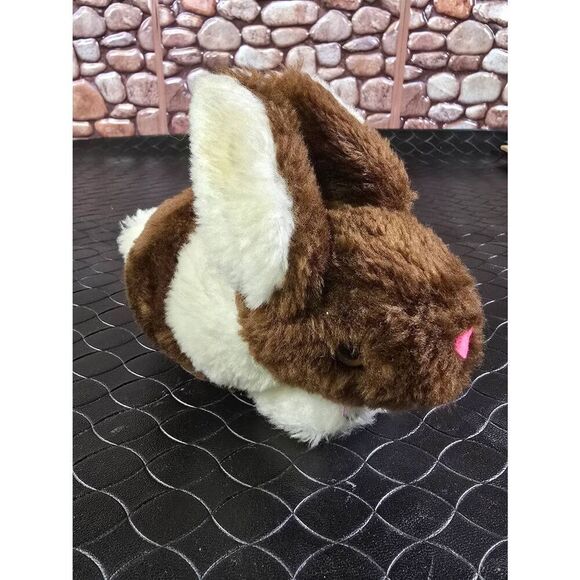 Vintage 1974 Dakin Brown and White Rabbit-Rare #B14 - Picture 3 of 8